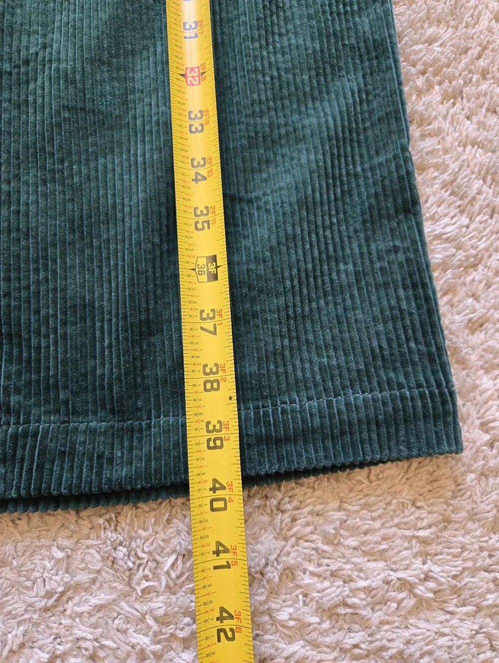 Blanknyc Baxter Ribcage Corduroy Pants Womens 28 Green Straight Leg